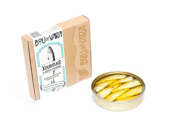 Conservas de Sardinilla do xeito de Rianxo en aceite de oliva virgen extra.